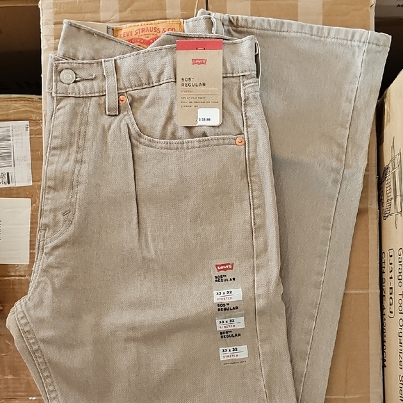 Levi's Other - Levi's 505 Regular Fit Jeans in Light Tan